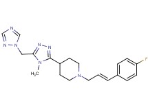 1-[(2E)-3-(4-fluorophenyl)prop-2-en-1-yl]-4-[4-methyl-5-(1H-1,2,4-triazol-1-ylmethyl)-4H-1,2,4-triazol-3-yl]piperidine