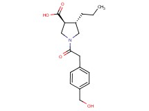 (3S*,4S*)-1-{[4-(hydroxymethyl)phenyl]acetyl}-4-propyl-3-pyrrolidinecarboxylic acid