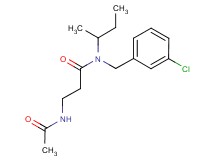 3-(acetylamino)-N-(sec-butyl)-N-(3-chlorobenzyl)propanamide