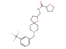 N-({8-[3-(trifluoromethyl)benzyl]-1-oxa-8-azaspiro[4.5]dec-2-yl}methyl)tetrahydro-2-furancarboxamide