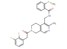 N-({7-[(2,3-difluorophenyl)acetyl]-3-methyl-5,6,7,8-tetrahydro-2,7-naphthyridin-4-yl}methyl)-2-(methylthio)benzamide