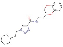 1-(2-cyclohexylethyl)-N-[2-(2,3-dihydro-1,4-benzodioxin-2-yl)ethyl]-1H-1,2,3-triazole-4-carboxamide