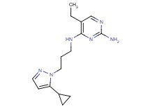 N~4~-[3-(5-cyclopropyl-1H-pyrazol-1-yl)propyl]-5-ethylpyrimidine-2,4-diamine