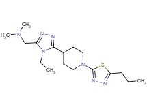 ({4-ethyl-5-[1-(5-propyl-1,3,4-thiadiazol-2-yl)piperidin-4-yl]-4H-1,2,4-triazol-3-yl}methyl)dimethylamine