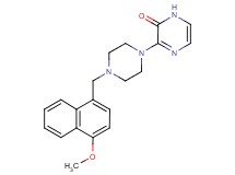 3-{4-[(4-methoxy-1-naphthyl)methyl]piperazin-1-yl}pyrazin-2(1H)-one