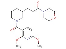 4-(3-{1-[(2,6-dimethoxy-3-pyridinyl)carbonyl]-3-piperidinyl}propanoyl)morpholine