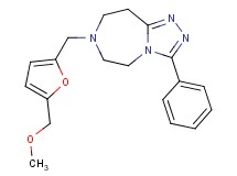 7-{[5-(methoxymethyl)-2-furyl]methyl}-3-phenyl-6,7,8,9-tetrahydro-5H-[1,2,4]triazolo[4,3-d][1,4]diazepine