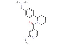 4-[(2-{4-[(dimethylamino)methyl]phenyl}-1-piperidinyl)carbonyl]-N-methyl-2-pyridinamine