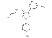 2-({[3-(3-methylphenyl)-1-(4-methylphenyl)-1H-pyrazol-4-yl]methyl}amino)ethanol