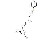 3-(3,5-dimethyl-1H-pyrazol-1-yl)-N-methyl-N-[3-(phenylthio)propyl]propan-1-amine