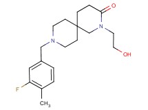 9-(3-fluoro-4-methylbenzyl)-2-(2-hydroxyethyl)-2,9-diazaspiro[5.5]undecan-3-one