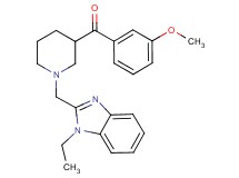 {1-[(1-ethyl-1H-benzimidazol-2-yl)methyl]-3-piperidinyl}(3-methoxyphenyl)methanone