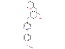 [1-{[2-(4-methoxyphenyl)-5-pyrimidinyl]methyl}-4-(tetrahydro-2H-pyran-2-ylmethyl)-4-piperidinyl]methanol