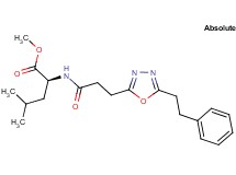 methyl N-{3-[5-(2-phenylethyl)-1,3,4-oxadiazol-2-yl]propanoyl}-L-leucinate