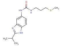 N-(2-isopropyl-1H-benzimidazol-5-yl)-N'-[3-(methylthio)propyl]urea