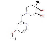(3S*,4R*)-1-[(4-methoxypyridin-2-yl)methyl]-4-methylpiperidine-3,4-diol