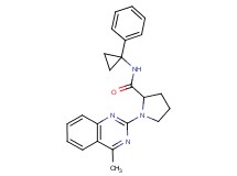 1-(4-methyl-2-quinazolinyl)-N-(1-phenylcyclopropyl)prolinamide