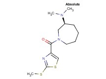 (3S)-N,N-dimethyl-1-{[2-(methylthio)-1,3-thiazol-4-yl]carbonyl}azepan-3-amine