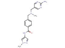 4-{[[(2-aminopyrimidin-5-yl)methyl](methyl)amino]methyl}-N-(1-methyl-1H-pyrazol-4-yl)benzamide