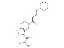 N,N-dimethyl-5-[4-(1-piperidinyl)butanoyl]-4,5,6,7-tetrahydro-1H-pyrazolo[4,3-c]pyridine-3-carboxamide