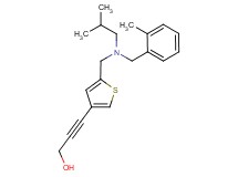 3-(5-{[isobutyl(2-methylbenzyl)amino]methyl}-3-thienyl)prop-2-yn-1-ol
