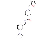 1-(2-furylmethyl)-N-[3-(1-pyrrolidinyl)benzyl]-4-piperidinecarboxamide