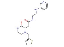 2-[3-oxo-1-(2-thienylmethyl)-2-piperazinyl]-N-[2-(3-pyridinylamino)ethyl]acetamide