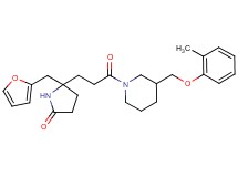 5-(2-furylmethyl)-5-(3-{3-[(2-methylphenoxy)methyl]-1-piperidinyl}-3-oxopropyl)-2-pyrrolidinone