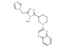 2-{3-[5-(1H-imidazol-1-ylmethyl)-4-methyl-4H-1,2,4-triazol-3-yl]piperidin-1-yl}quinoxaline