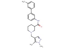 1-[(1,5-dimethyl-1H-pyrazol-4-yl)methyl]-N-(3'-methyl-3-biphenylyl)-3-piperidinecarboxamide