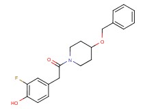 4-{2-[4-(benzyloxy)-1-piperidinyl]-2-oxoethyl}-2-fluorophenol