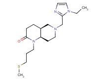 (4aS*,8aR*)-6-[(1-ethyl-1H-imidazol-2-yl)methyl]-1-[3-(methylthio)propyl]octahydro-1,6-naphthyridin-2(1H)-one