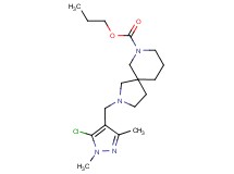 propyl 2-[(5-chloro-1,3-dimethyl-1H-pyrazol-4-yl)methyl]-2,7-diazaspiro[4.5]decane-7-carboxylate