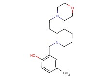4-methyl-2-{[2-(2-morpholin-4-ylethyl)piperidin-1-yl]methyl}phenol