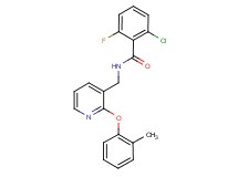 2-chloro-6-fluoro-N-{[2-(2-methylphenoxy)pyridin-3-yl]methyl}benzamide