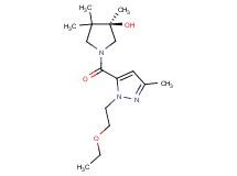 (3R)-1-{[1-(2-ethoxyethyl)-3-methyl-1H-pyrazol-5-yl]carbonyl}-3,4,4-trimethyl-3-pyrrolidinol