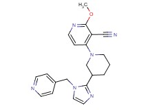 2-methoxy-4-{3-[1-(pyridin-4-ylmethyl)-1H-imidazol-2-yl]piperidin-1-yl}nicotinonitrile