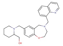 (1-{[4-(8-quinolinylmethyl)-2,3,4,5-tetrahydro-1,4-benzoxazepin-7-yl]methyl}-2-piperidinyl)methanol