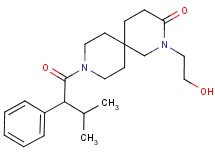 2-(2-hydroxyethyl)-9-(3-methyl-2-phenylbutanoyl)-2,9-diazaspiro[5.5]undecan-3-one