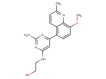2-{[2-amino-6-(8-methoxy-2-methylquinolin-5-yl)pyrimidin-4-yl]amino}ethanol