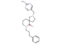 2-[(2-methyl-5-pyrimidinyl)methyl]-7-(3-phenylpropyl)-2,7-diazaspiro[4.5]decan-6-one