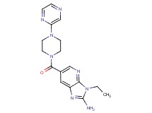3-ethyl-6-[(4-pyrazin-2-ylpiperazin-1-yl)carbonyl]-3H-imidazo[4,5-b]pyridin-2-amine