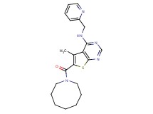6-(1-azocanylcarbonyl)-5-methyl-N-(2-pyridinylmethyl)thieno[2,3-d]pyrimidin-4-amine