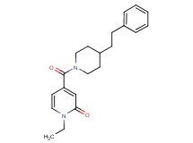 1-ethyl-4-{[4-(2-phenylethyl)-1-piperidinyl]carbonyl}-2(1H)-pyridinone