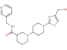 1'-[4-(hydroxymethyl)-1,3-thiazol-2-yl]-N-(pyridin-3-ylmethyl)-1,4'-bipiperidine-3-carboxamide