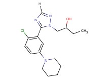 1-[5-(2-chloro-5-piperidin-1-ylphenyl)-1H-1,2,4-triazol-1-yl]butan-2-ol