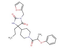 3-(2-furylmethyl)-5-[1-(2-phenoxypropanoyl)-4-piperidinyl]-5-propyl-2,4-imidazolidinedione