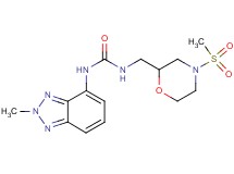 N-(2-methyl-2H-1,2,3-benzotriazol-4-yl)-N'-{[4-(methylsulfonyl)morpholin-2-yl]methyl}urea