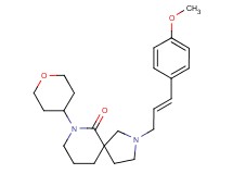 2-[(2E)-3-(4-methoxyphenyl)prop-2-en-1-yl]-7-(tetrahydro-2H-pyran-4-yl)-2,7-diazaspiro[4.5]decan-6-one
