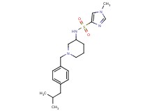 N-[1-(4-isobutylbenzyl)-3-piperidinyl]-1-methyl-1H-imidazole-4-sulfonamide